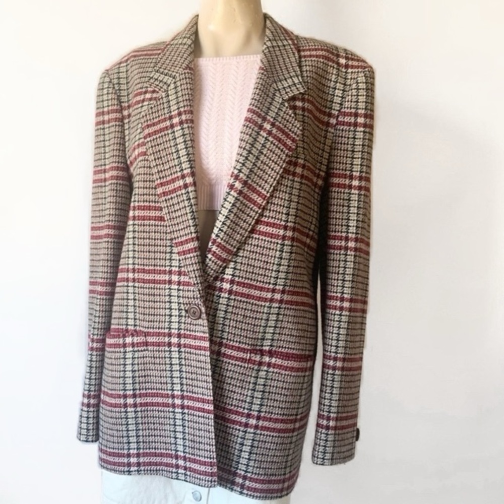 Vintage Pendleton Plaid Boyfriend Blazer